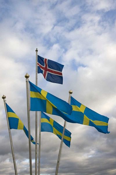 Iceland The national flag of Norway and Sweden